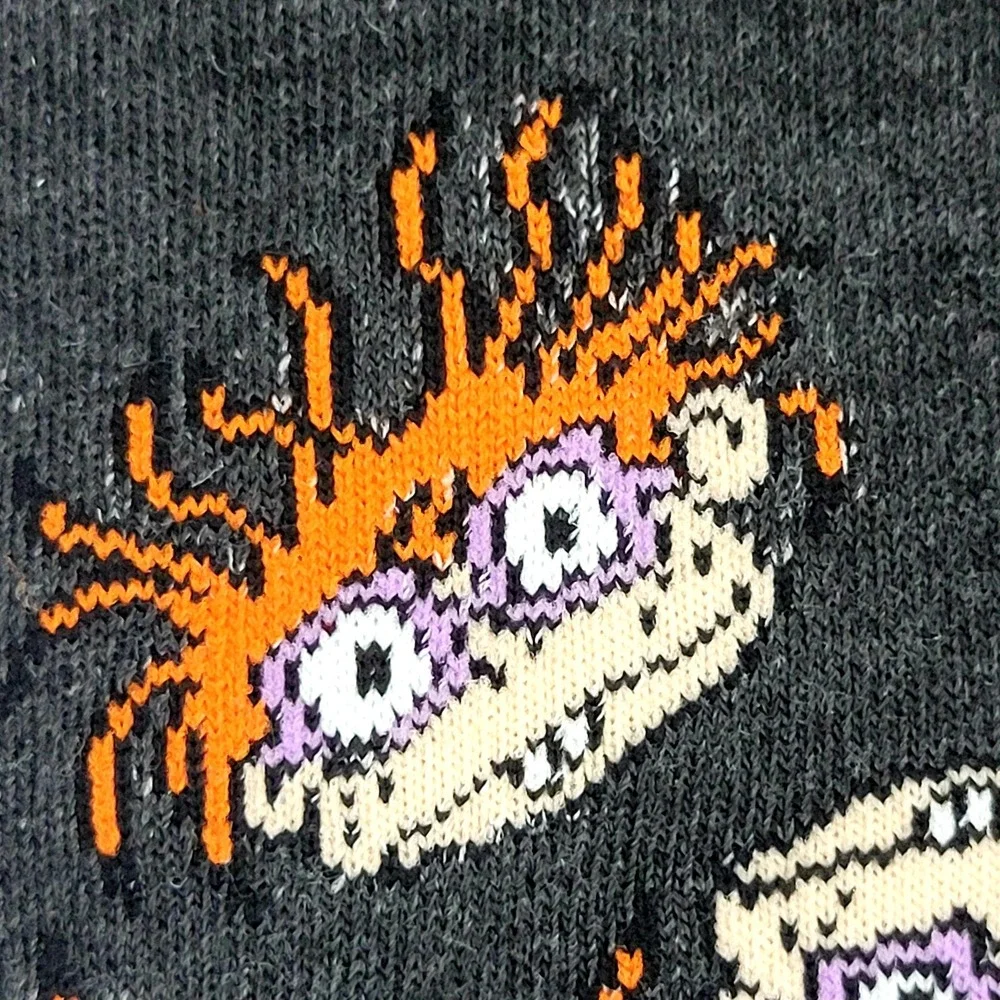 Nickelodeon Rugrats Chuckie Finster Character Crew Socks All‎ Over Print 2021